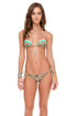 Luli Fama World On Fire Seamless Front Wavey Ruched Back Brazilian Tie Side Bottom